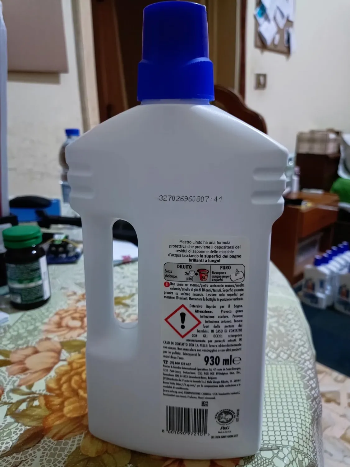 Mastro Lindo Bagno Detersivo Liquido 12x930ml Ambi Pur Anticalcare