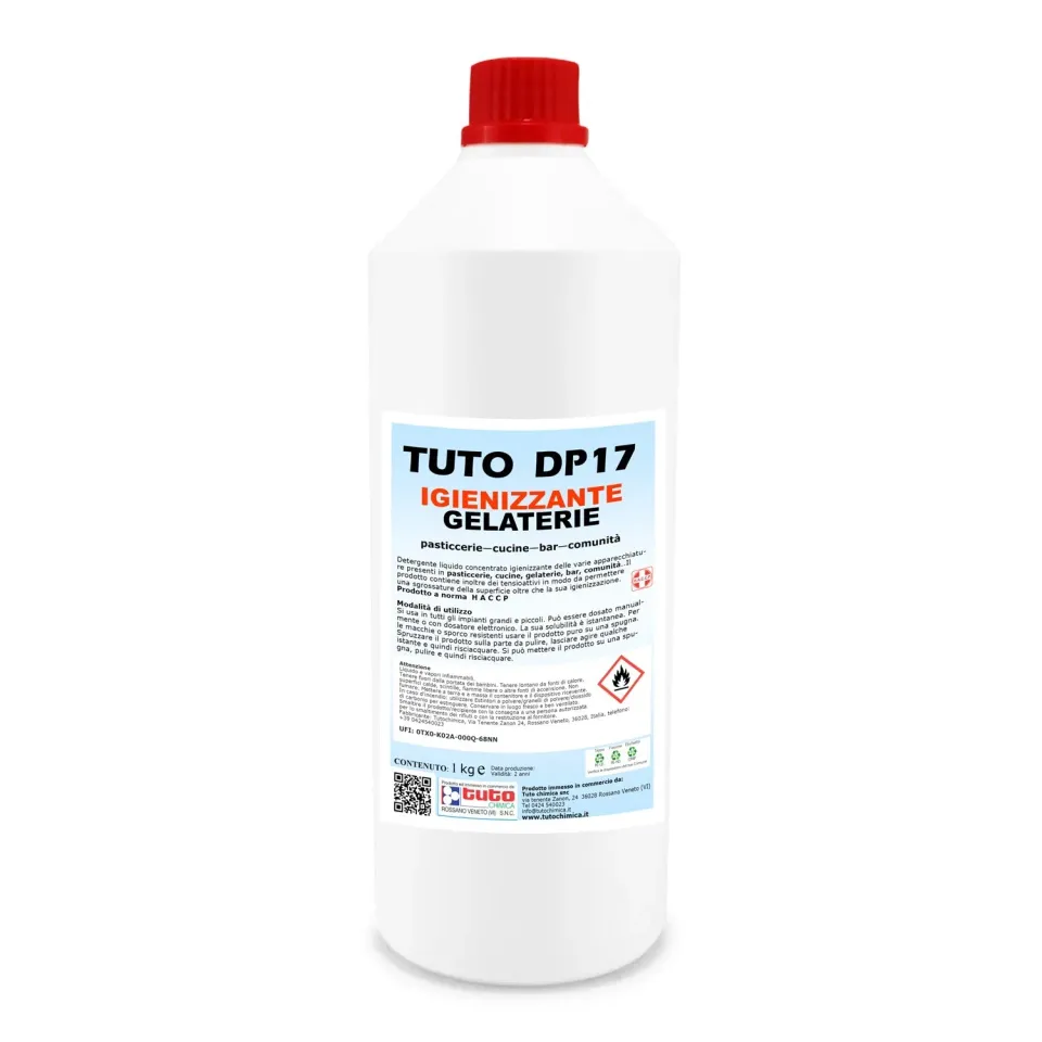 Tuto Chimica DP 17 detergente igienizzante gelaterie 1 L