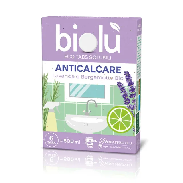 Biolù Eco Tabs anticalcare spray 6 tabs lavanda bergamotto