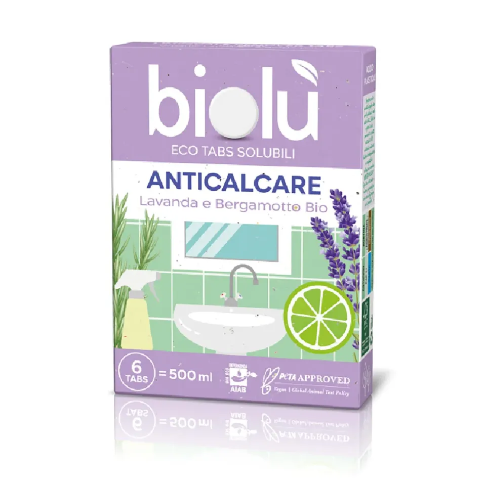 Biolù Eco Tabs anticalcare spray 6 tabs lavanda bergamotto
