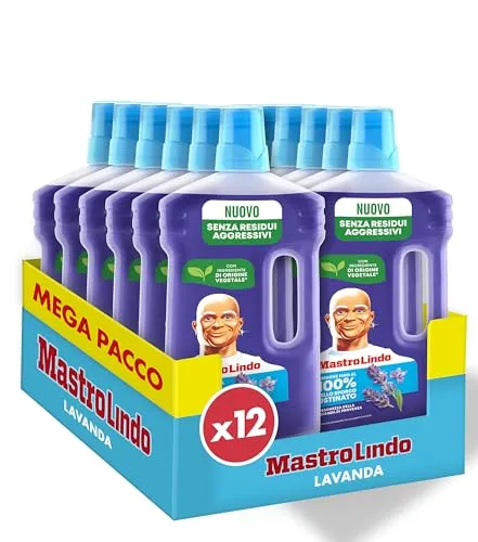 Mastro Lindo Lavanda detersivo pavimenti liquido 12x930 ml