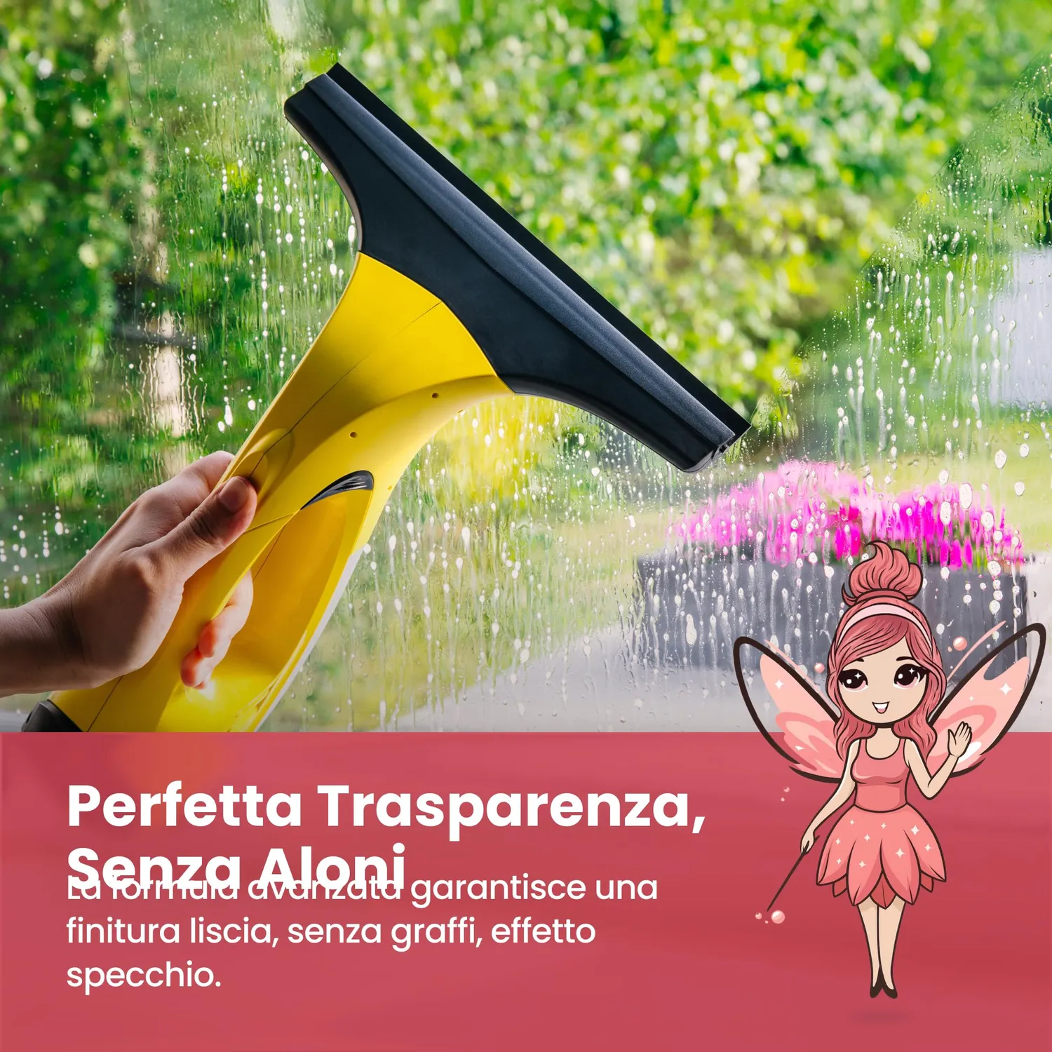 Mrs. Shiny Detergente Vetri Spray 500ml per Aspiravetro