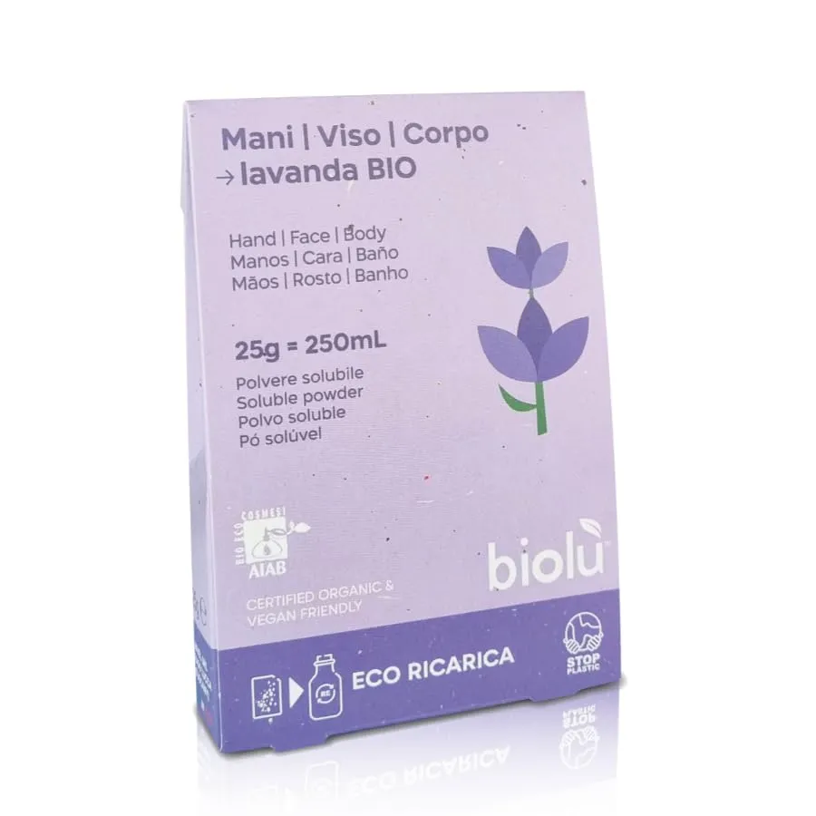 Biolù Solubili detergente polvere 25 g lavanda 250 ml