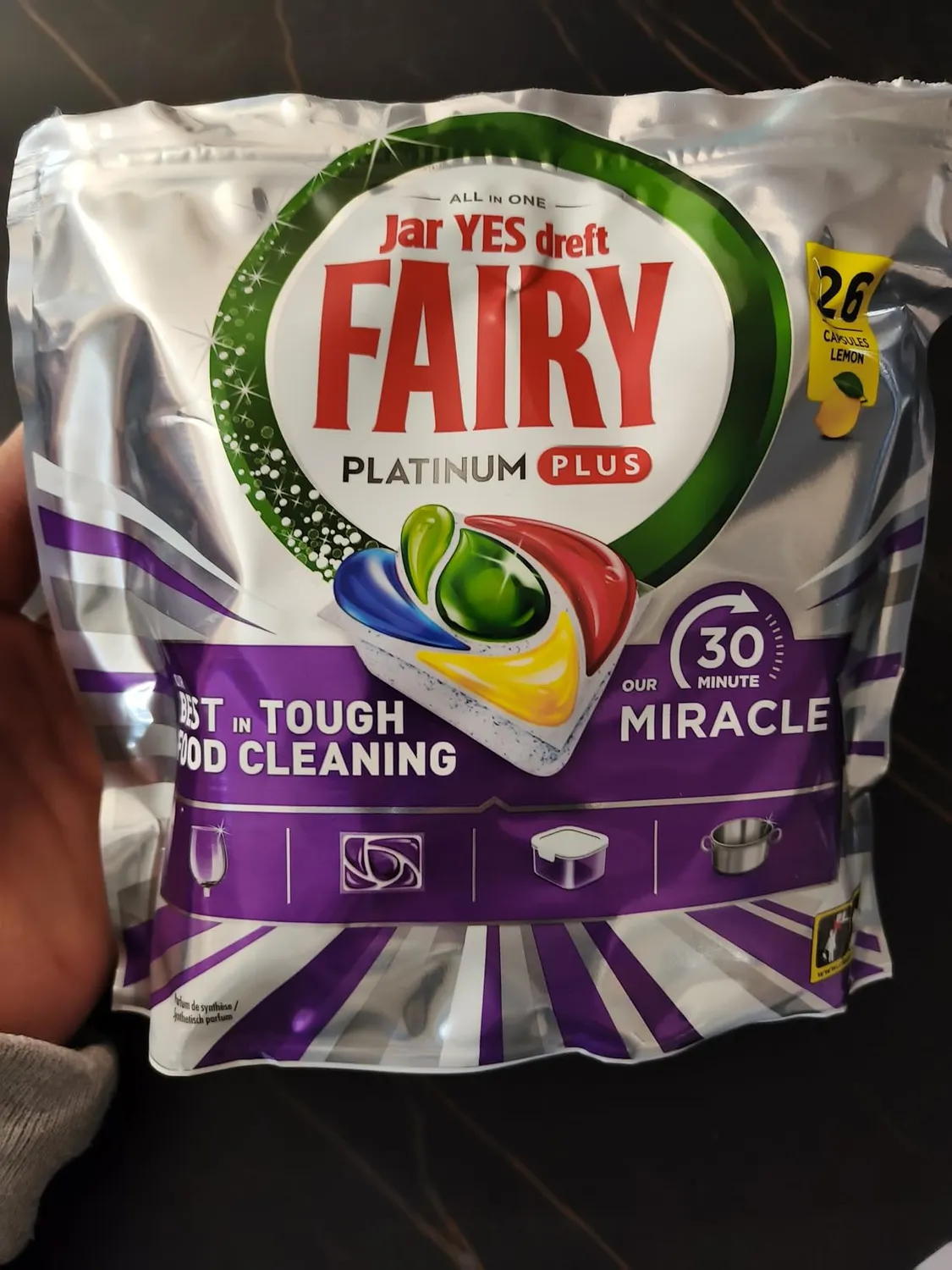Fairy 30 Minuti Miracle pastiglie lavastoviglie 130 pz limone