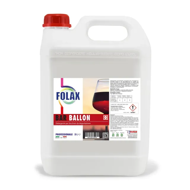 Folax Bar Ballon detergente calici vino 5 L horeca