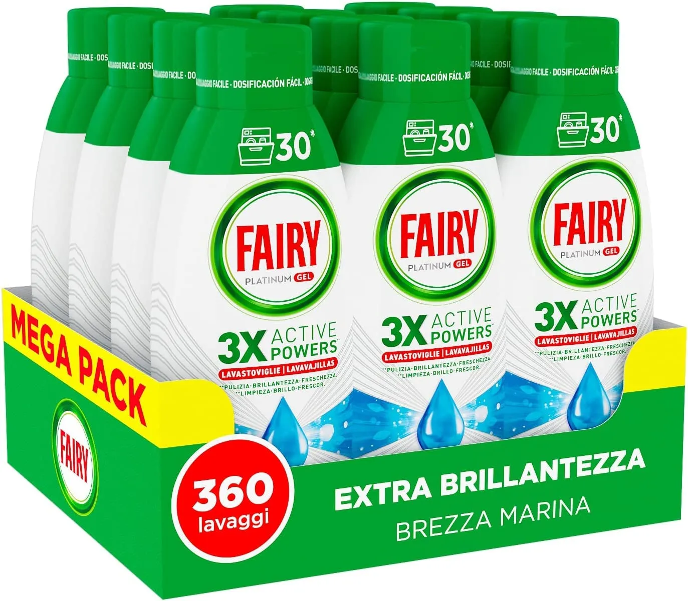Fairy Original Limone capsule lavastoviglie 62 pz antigrasso