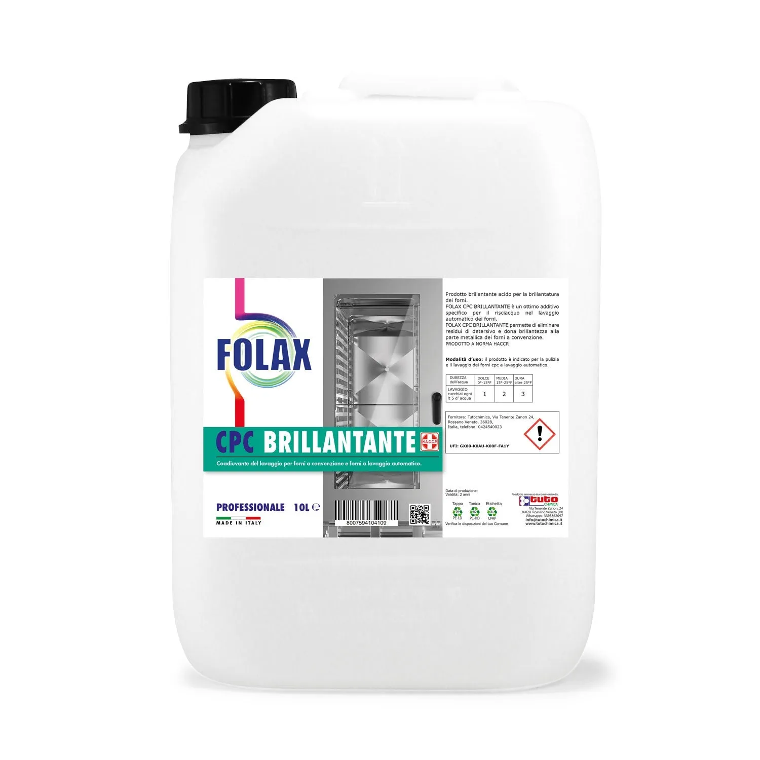 Folax CPC brillantante forni convezione 5L anticalcare
