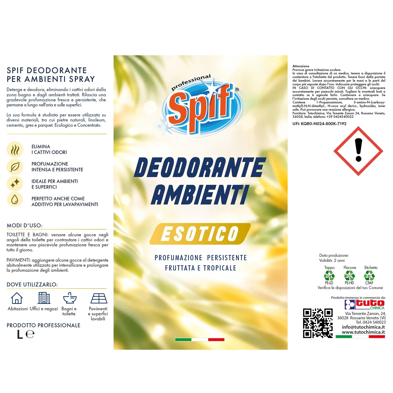 Tuto Chimica Spif deodorante ambienti Esotico 500 ml