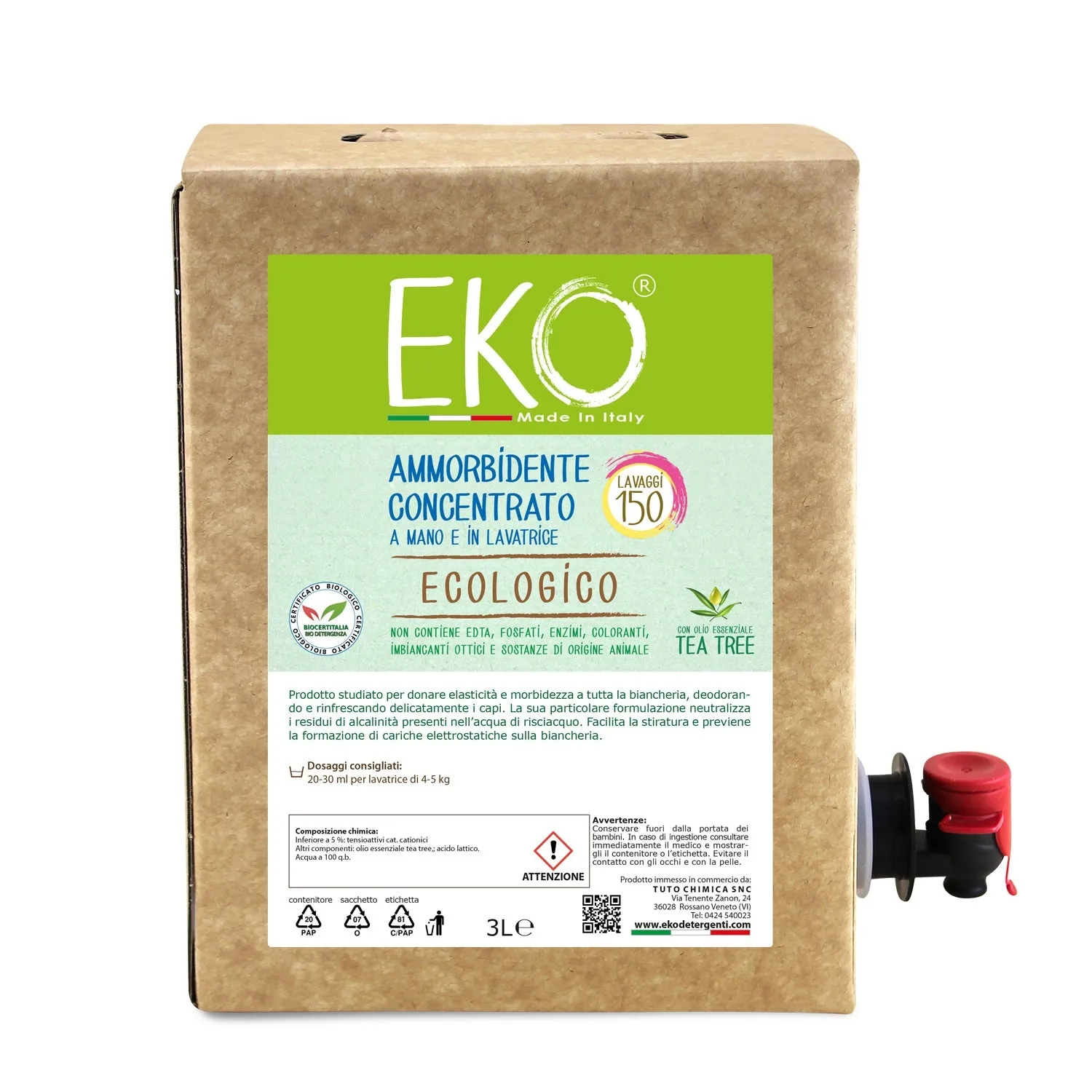 Tuto Chimica Eko ammorbidente 600 ml tea tree