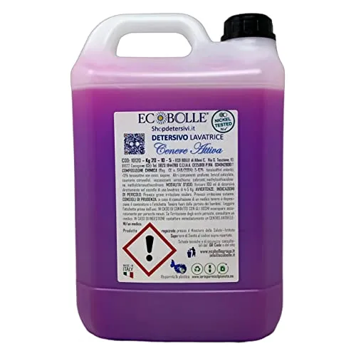 Ecobolle Cenere Attiva kit bucato detersivo+ammorbidente 10kg