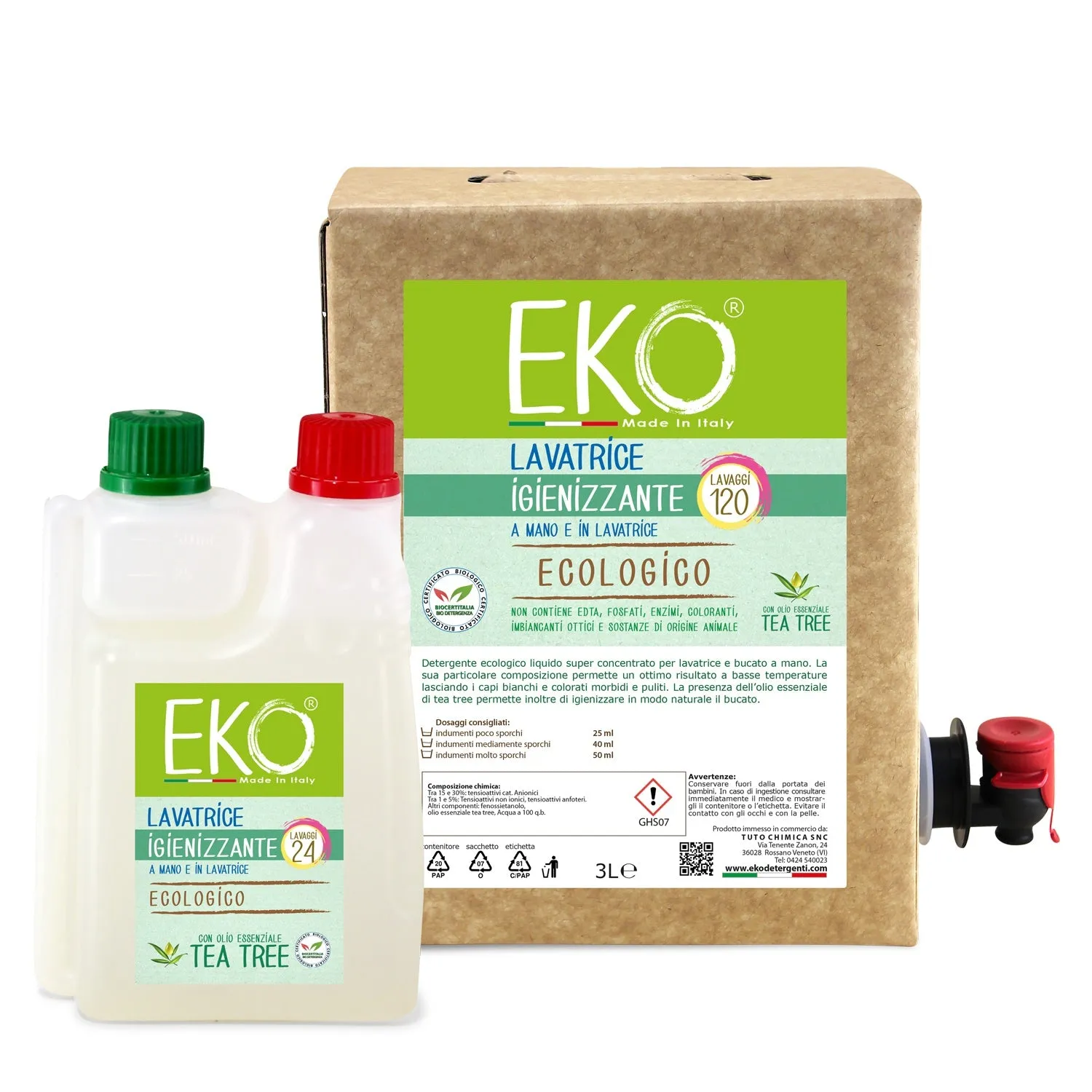 Eko Tuto Chimica Kit Bucato Box 3L+600ml lavanda