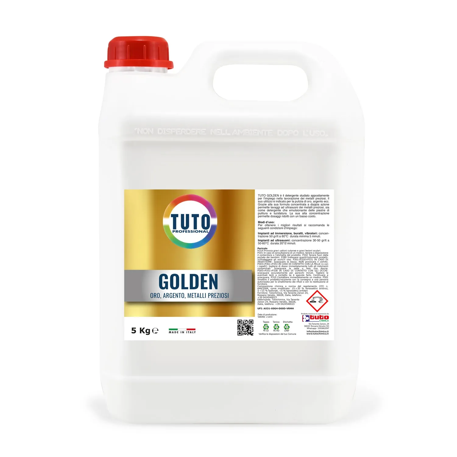 Tuto Chimica Golden detergente oro e argento 1 Kg