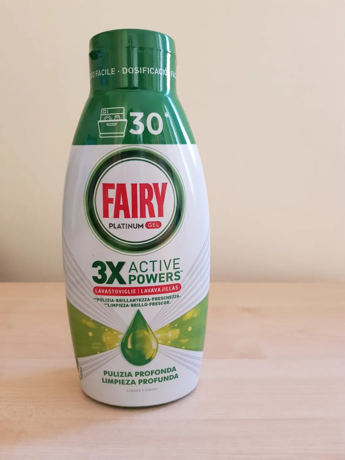 Fairy Platinum Gel Lavastoviglie 12pz Limone 360 Lavaggi