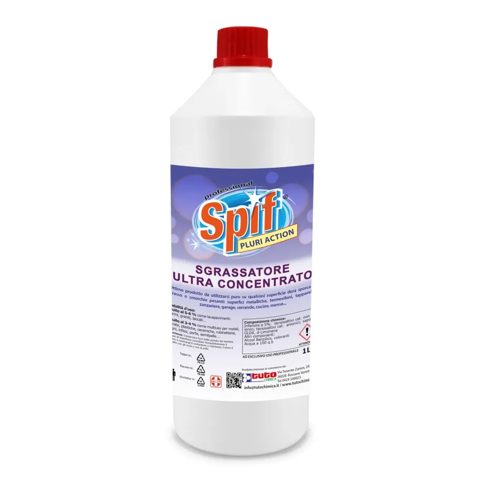 Tuto Chimica Spif Pluri Action sgrassatore 1 L ultra concentrato
