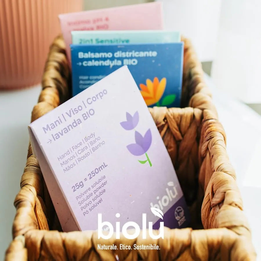 Biolù Solubili detergente polvere 25 g lavanda 250 ml
