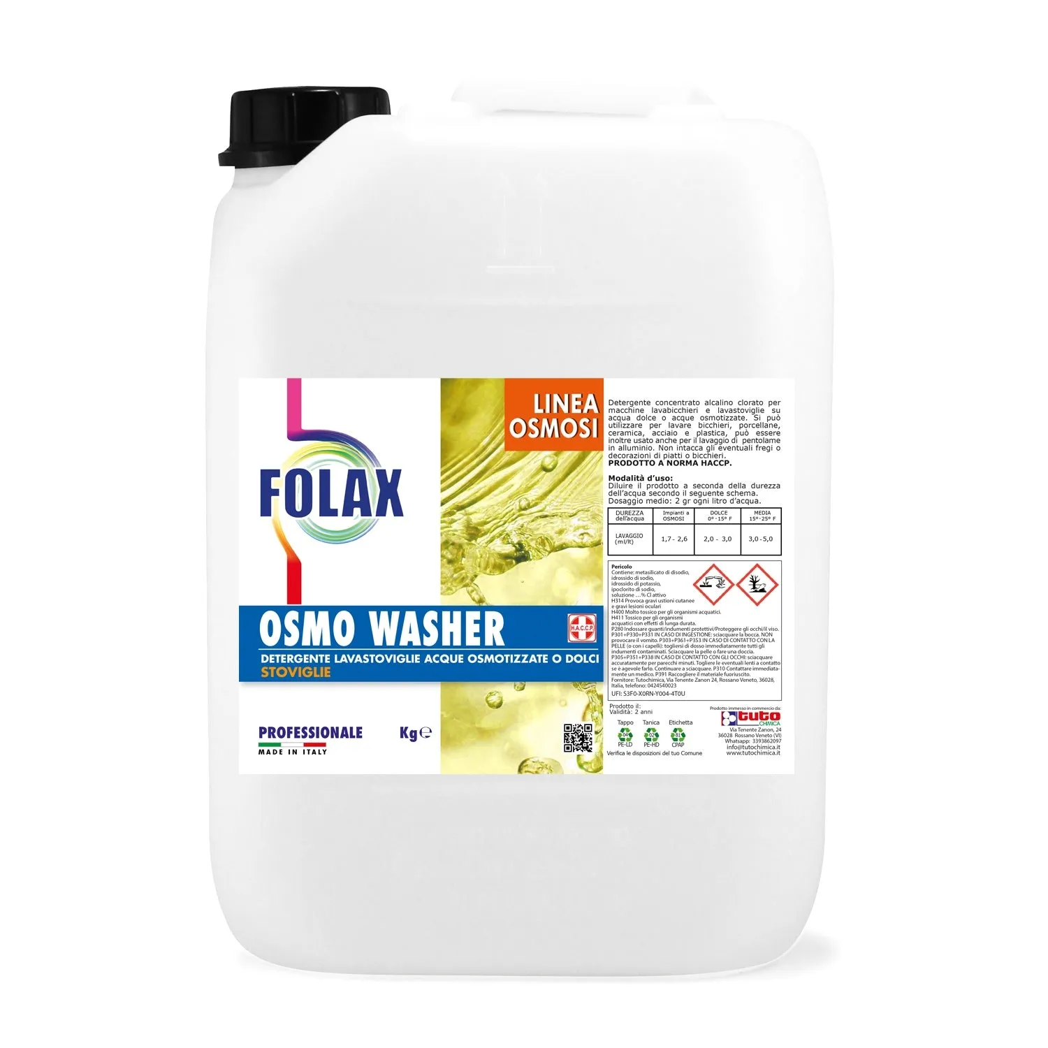 Tuto Chimica Folax Osmo Washer detergente lavastoviglie 6 Kg