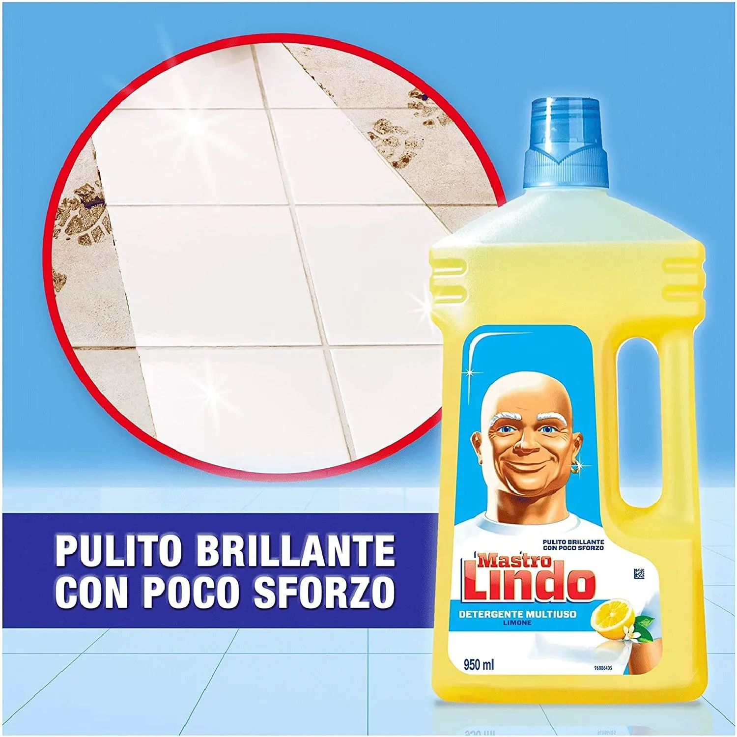 Mastro Lindo detersivo pavimenti limone 6x950 ml multisuperficie