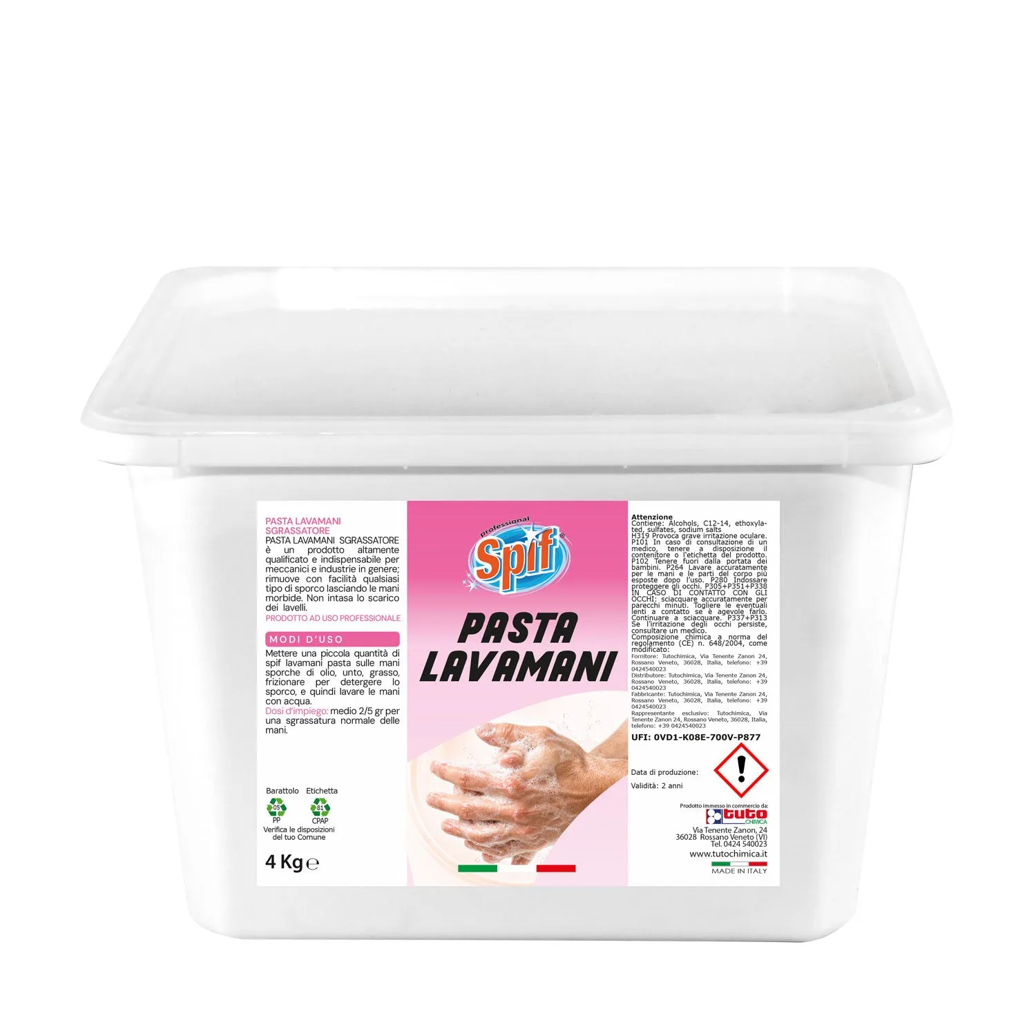 Tuto Chimica Spif Pasta Lavamani 1 Kg sgrassante