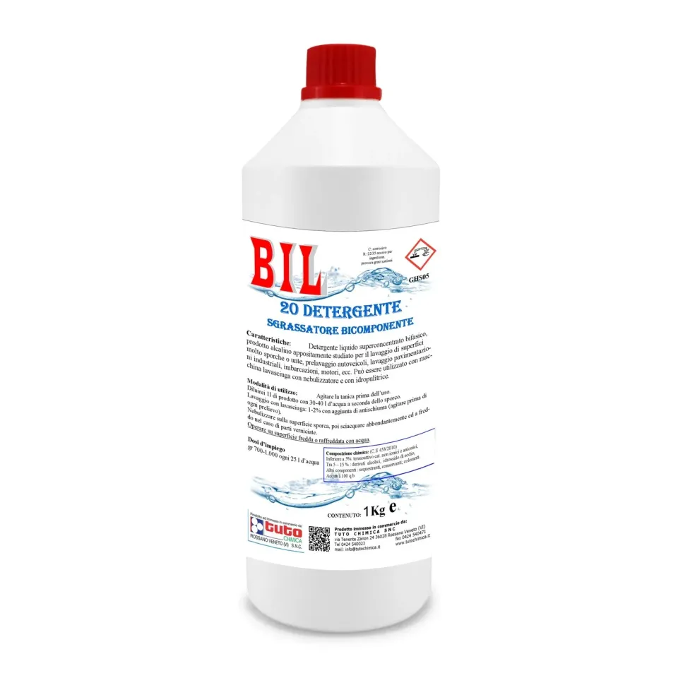 Tuto Chimica Bil 20 sgrassatore bicomponente 1 Kg alta concentrazione