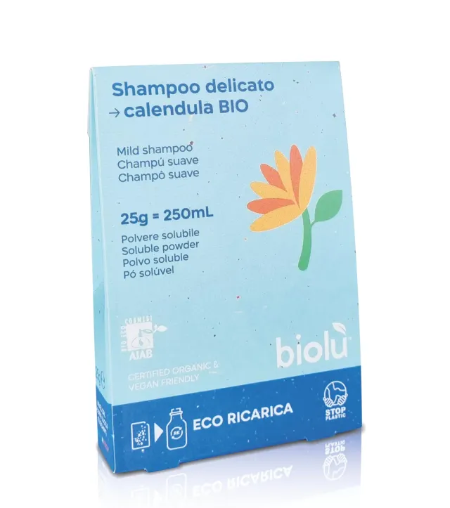 Biolù Shampoo Polvere Solubile calendula 25g bio