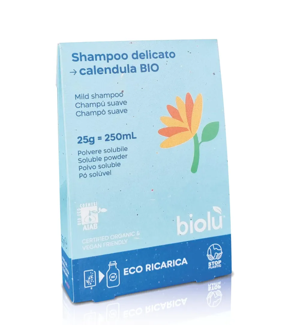 Biolù Shampoo Polvere Solubile calendula 25g bio