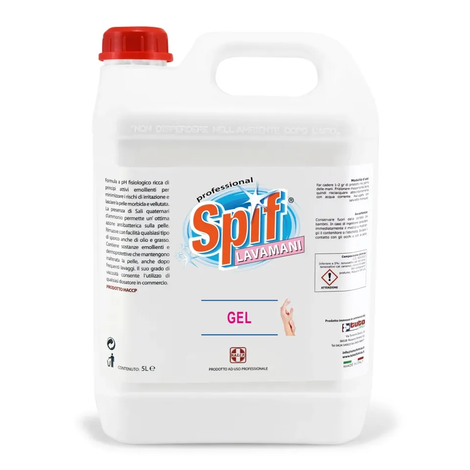 Tuto Chimica Spif lavamani gel sapone 1 l sgrassante pH fisiologico