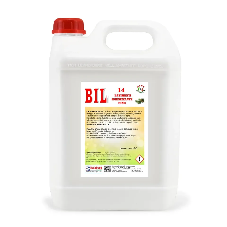 Tuto Chimica Bil 14 detersivo pavimenti igienizzante 1L pino