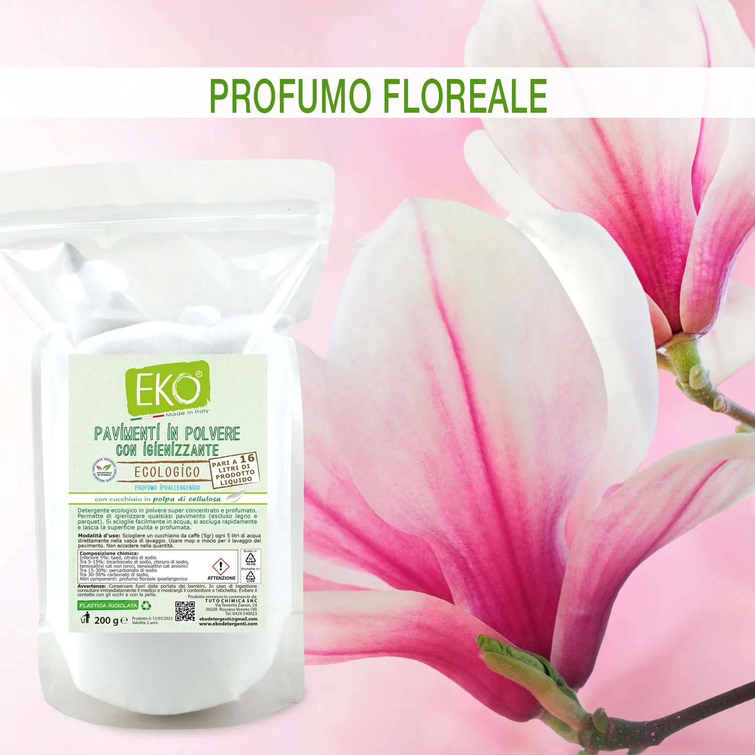 Tuto Chimica Eko Pavimenti polvere 200 g igienizzante