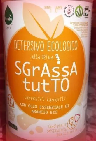 Biolù Casa Sgrassatore Multiuso 1L arancio dolce
