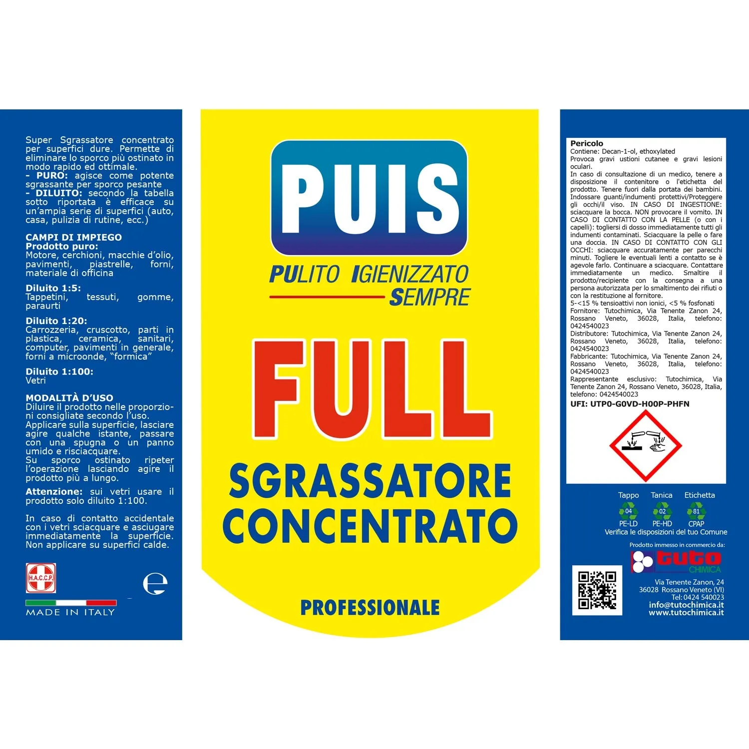 Full Sgrassatore Concentrato multiuso 1 kg alta resa