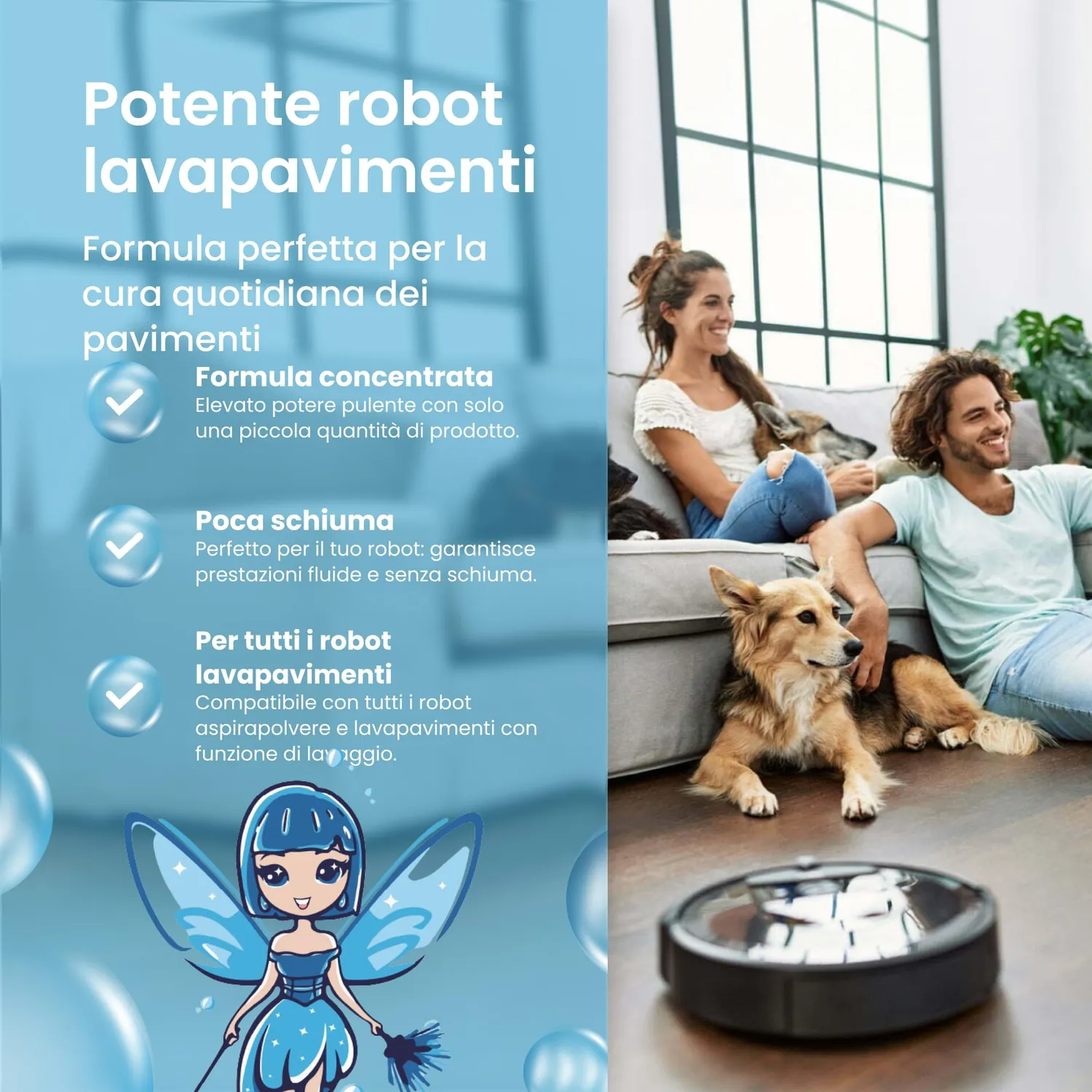 Shiny Robot Freschezza detergente lavapavimenti 750ml