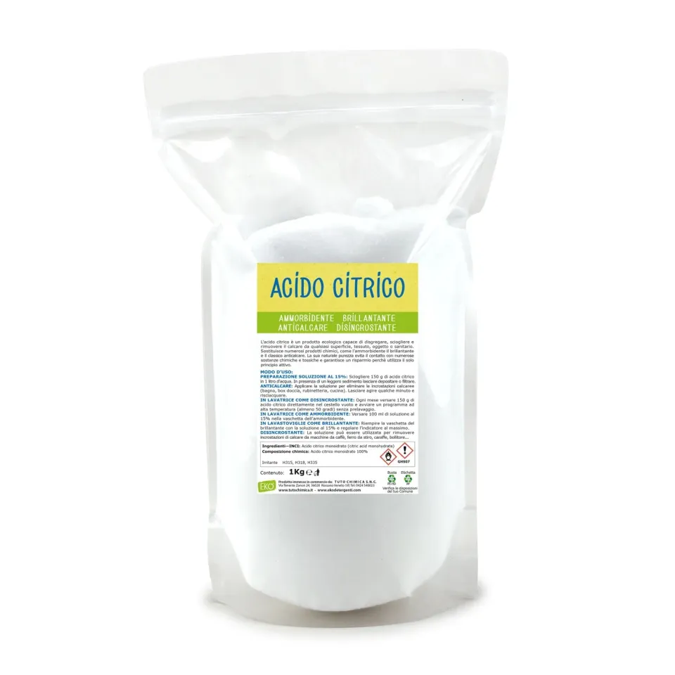 Tuto Chimica Acido Citrico Monoidrato anticalcare 500 g puro