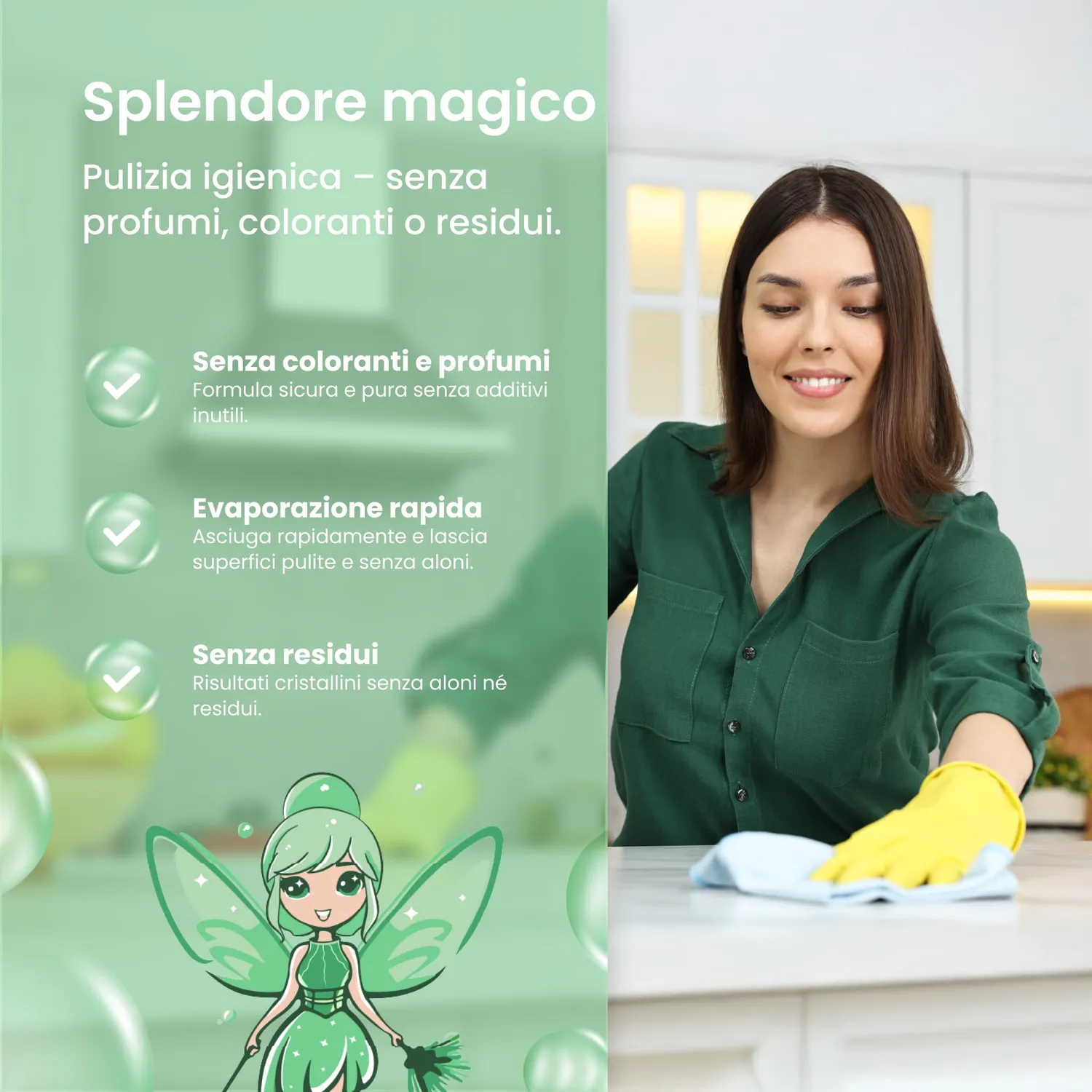 Mrs. Shiny Alcool Isopropilico 70% detergente superfici 750 ml