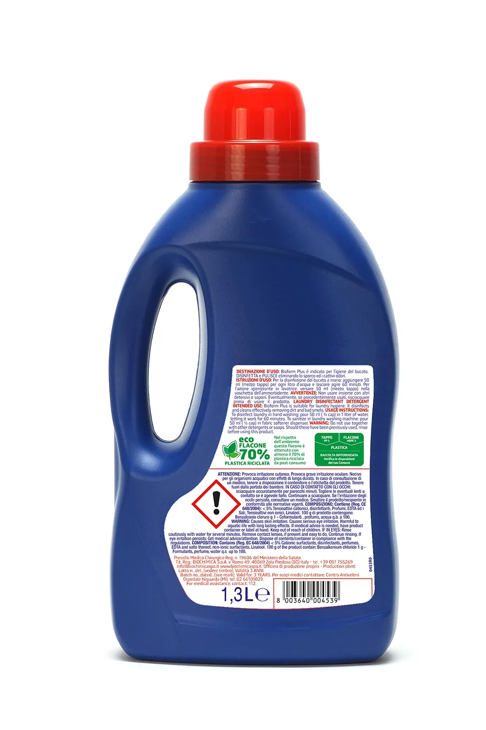 Bioform Plus additivo disinfettante bucato liquido 1500 ml