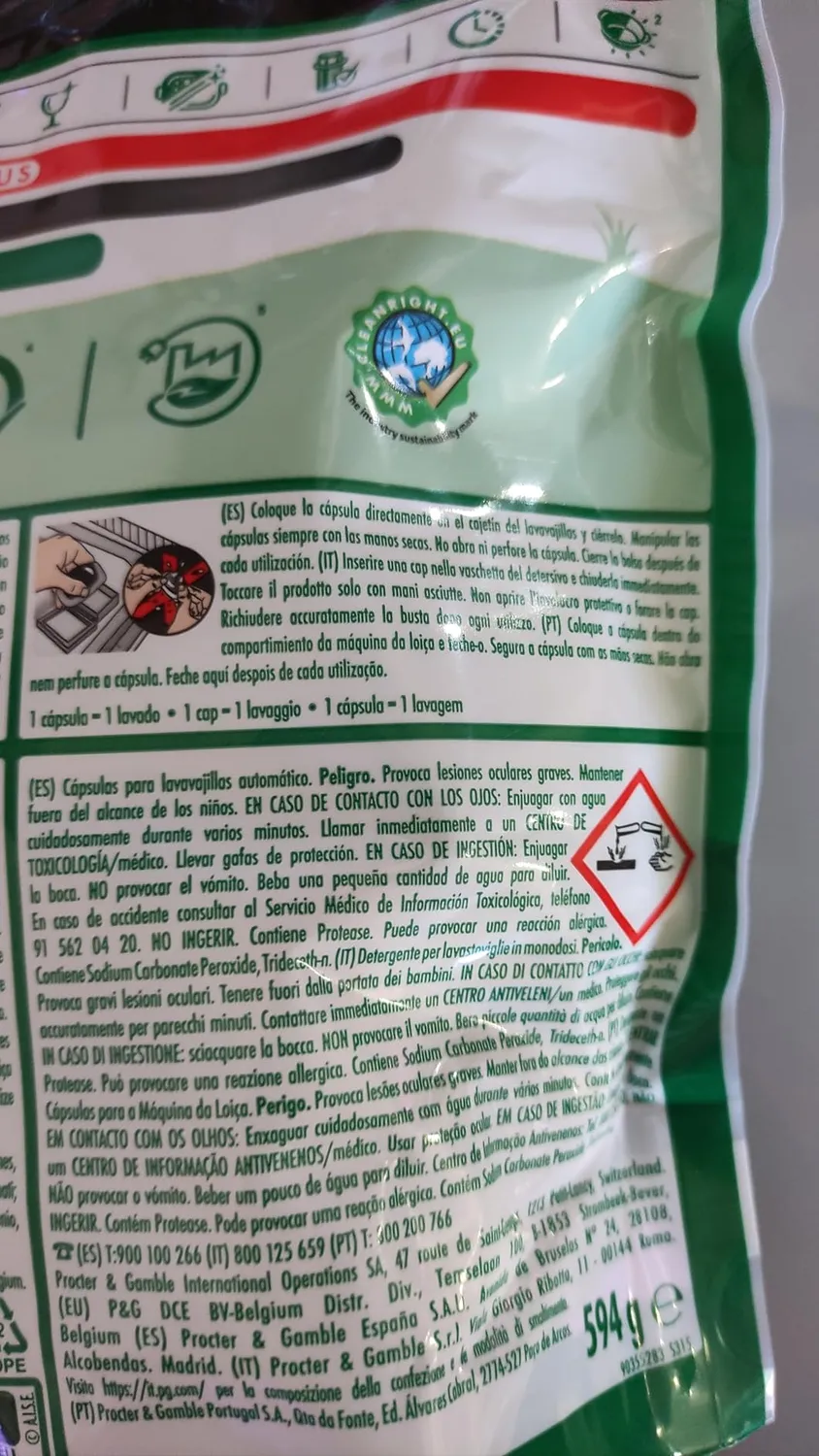 Fairy Original Limone pastiglie lavastoviglie 44 capsule brillanti