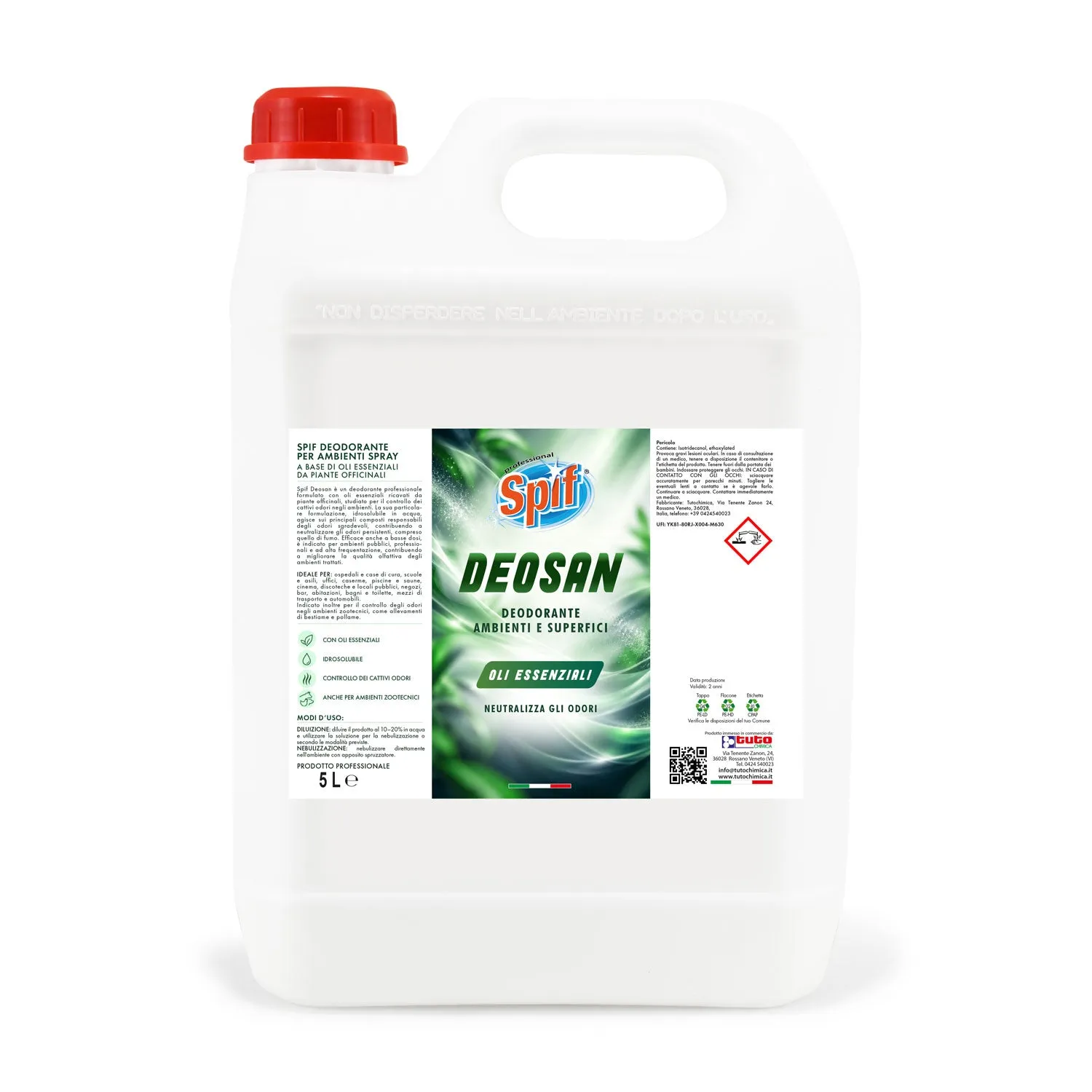 Tuto Chimica Spif Deosan deodorante ambienti 500ml oli essenziali