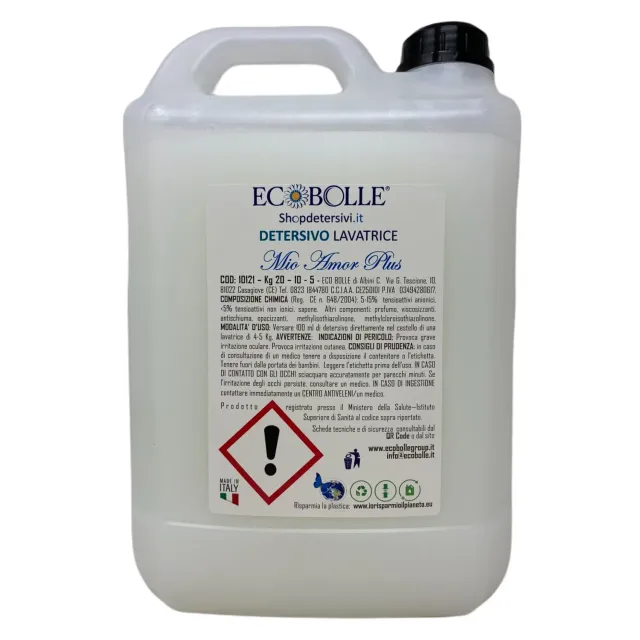 Ecobolle Mio Amor Plus detersivo lavatrice 5 kg profumato