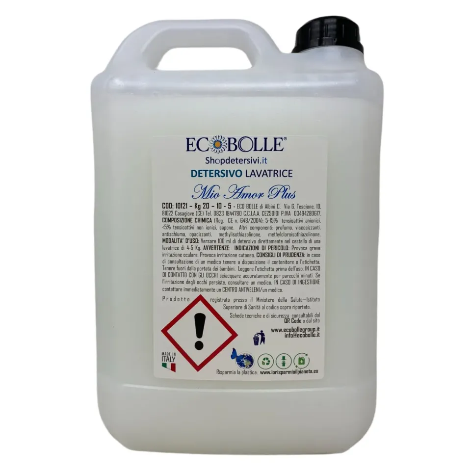 Ecobolle Mio Amor Plus detersivo lavatrice 5 kg profumato