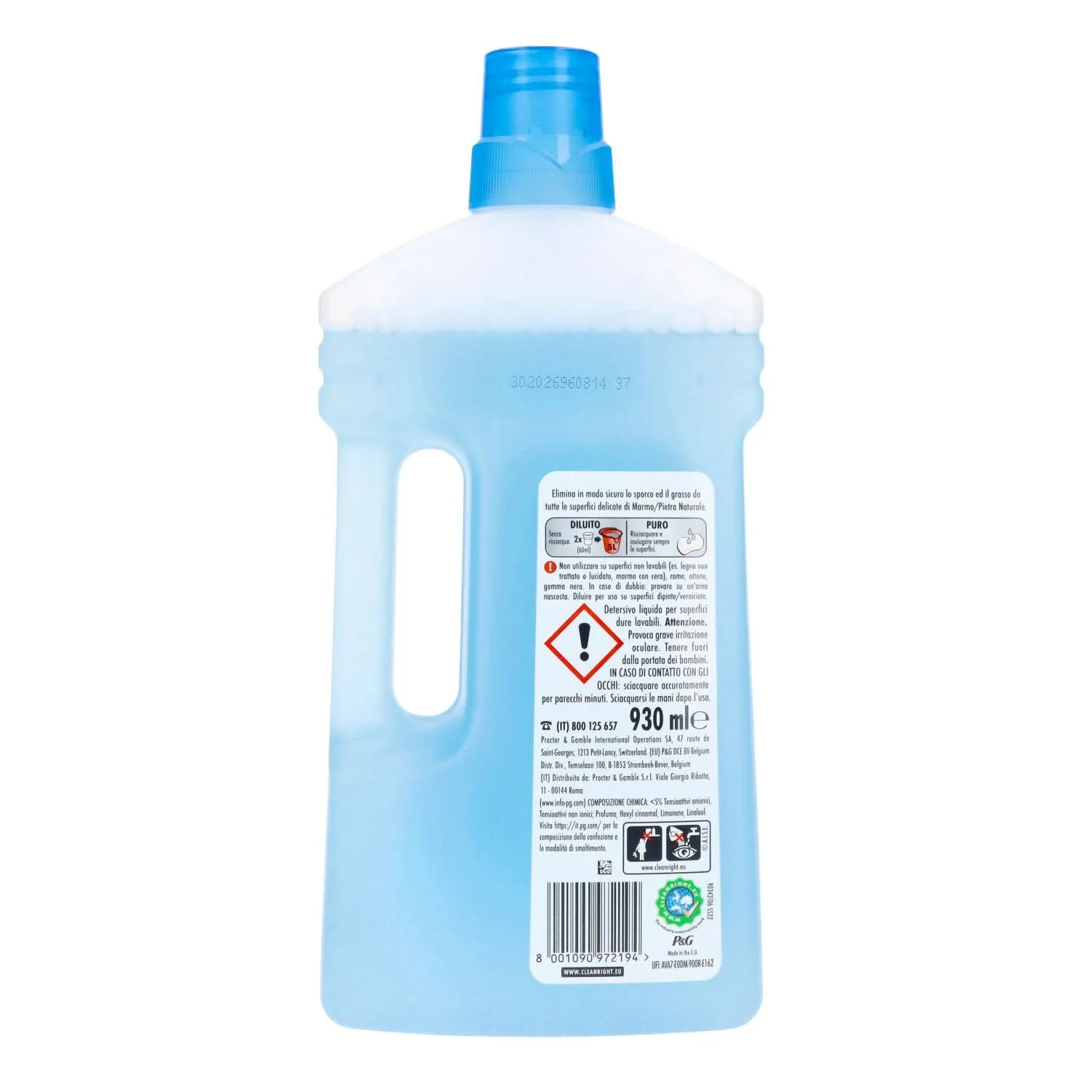 Mastro Lindo Marmo detergente pavimenti 4x930ml delicato