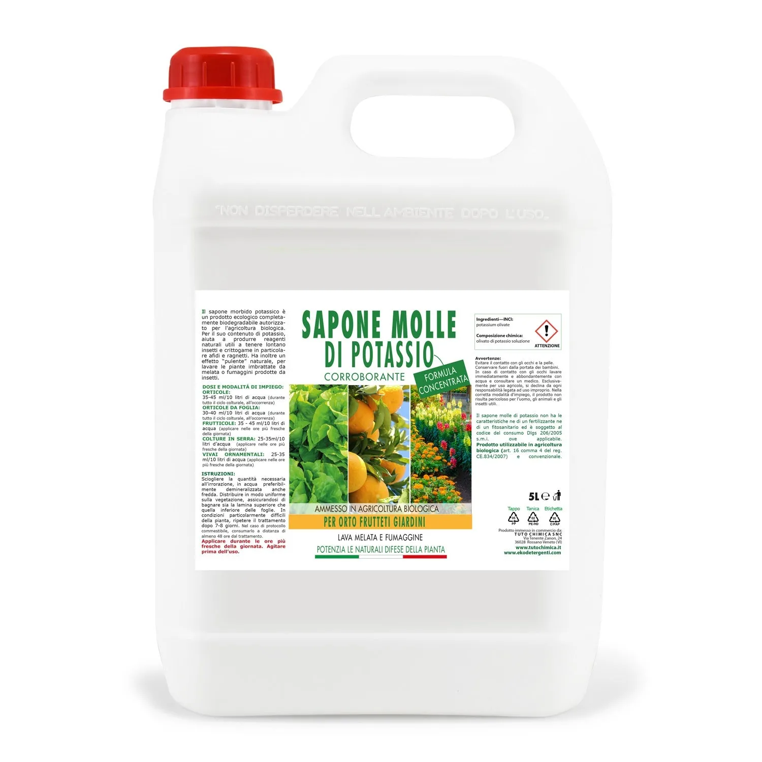 Tuto Chimica Sapone molle potassio oliva 250 ml bio