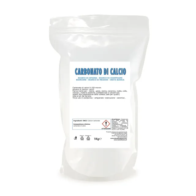 Tuto Chimica Carbonato di Calcio polvere 1 kg micronizzato