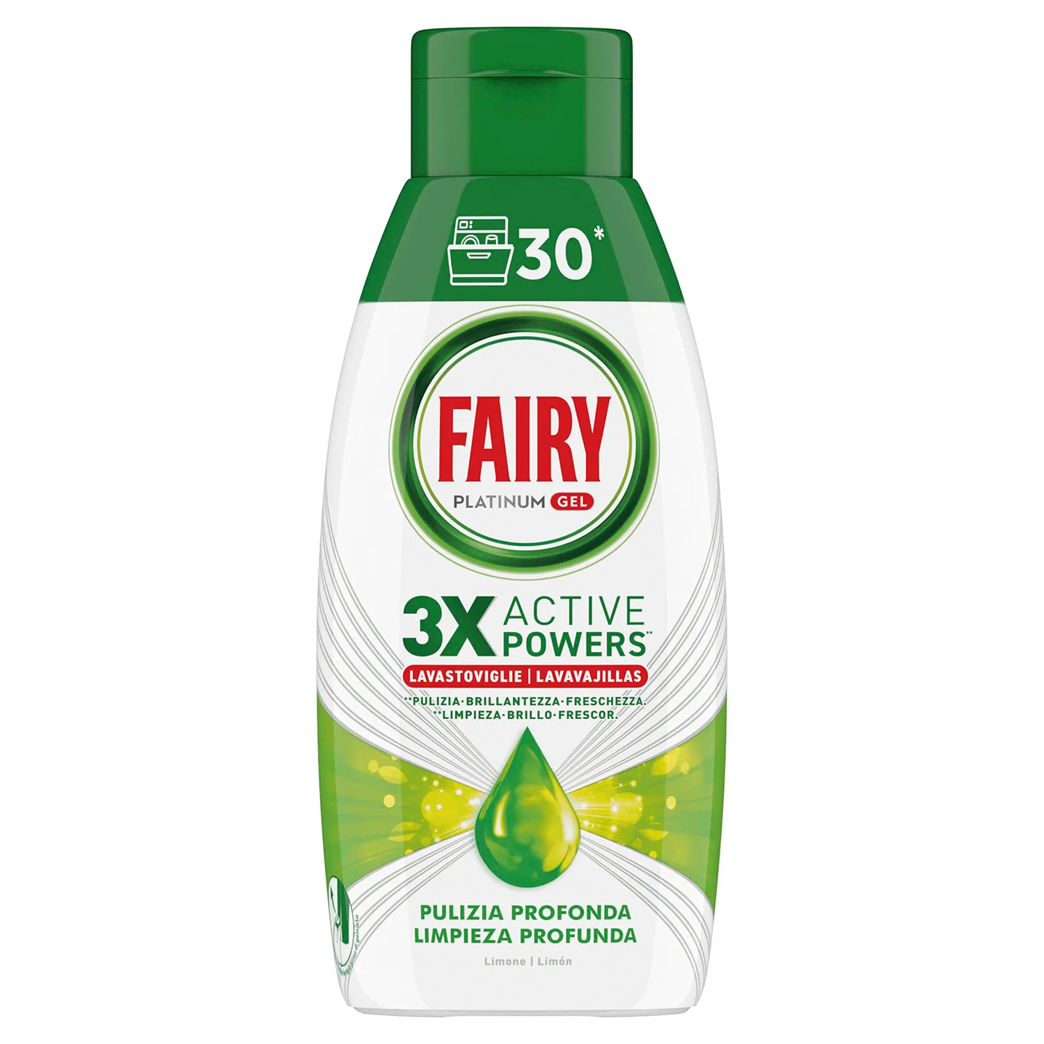 Fairy Platinum Gel Lavastoviglie 12pz Limone 360 Lavaggi