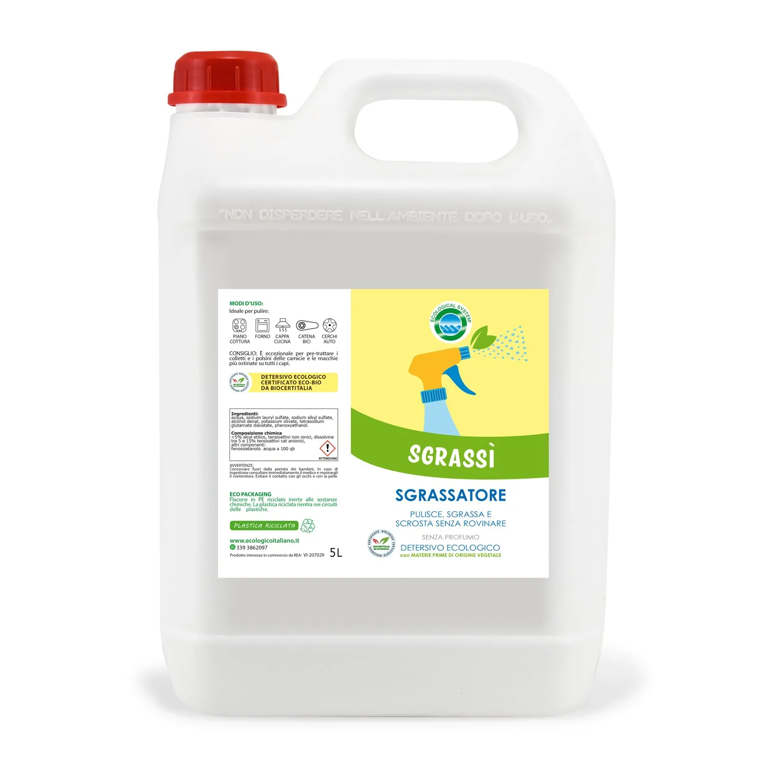 Tuto Chimica Sgrassì Sgrassatore Ecologico 500ml universale