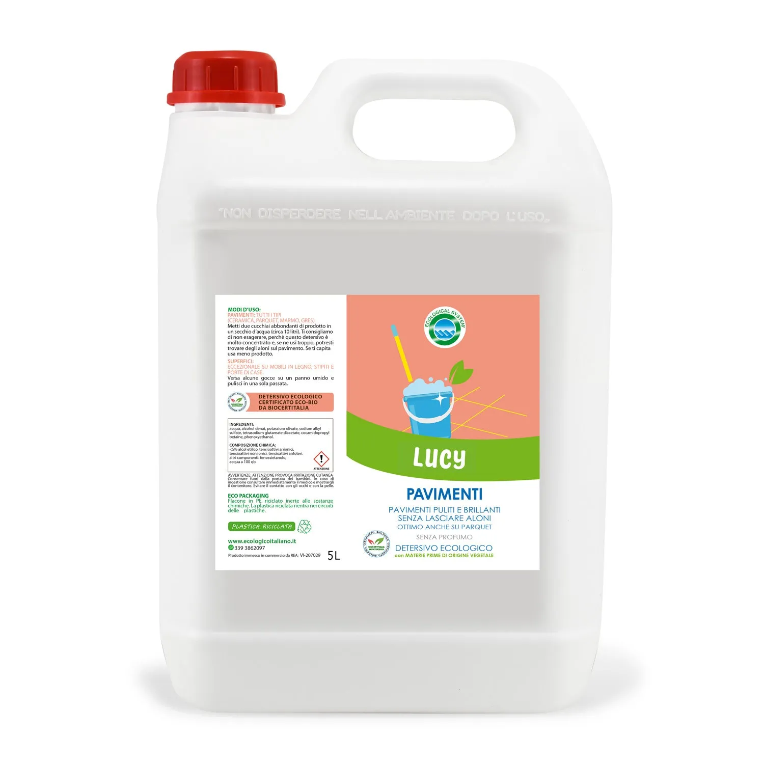 Tuto Chimica Lucy detersivo pavimenti 500 ml senza profumo