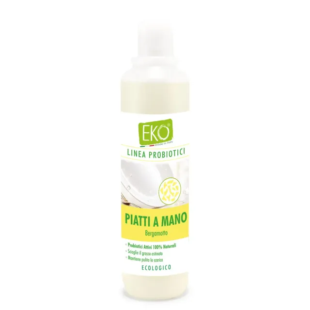 Eko detersivo piatti probiotici 500ml bergamotto pH neutro