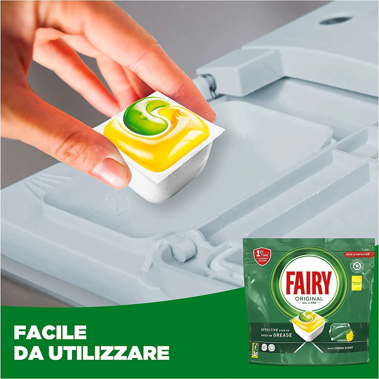 Fairy Original All in One pastiglie 82 capsule limone
