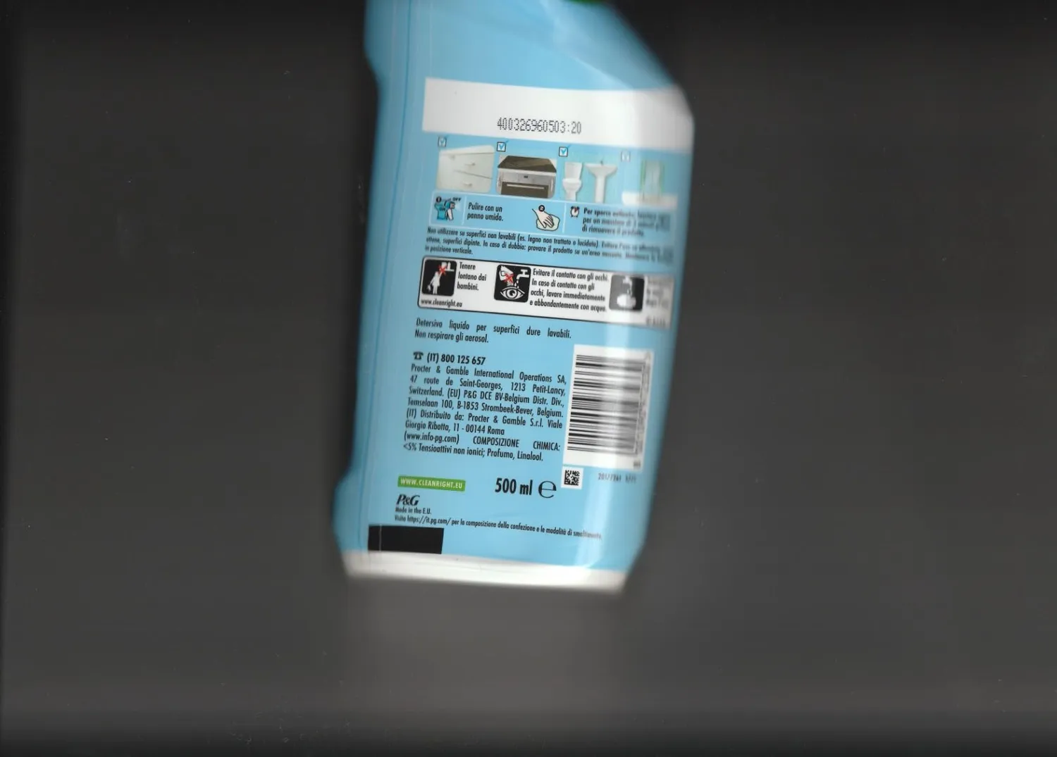Mastro Lindo Sgrassatore spray cucina 500ml bicarbonato
