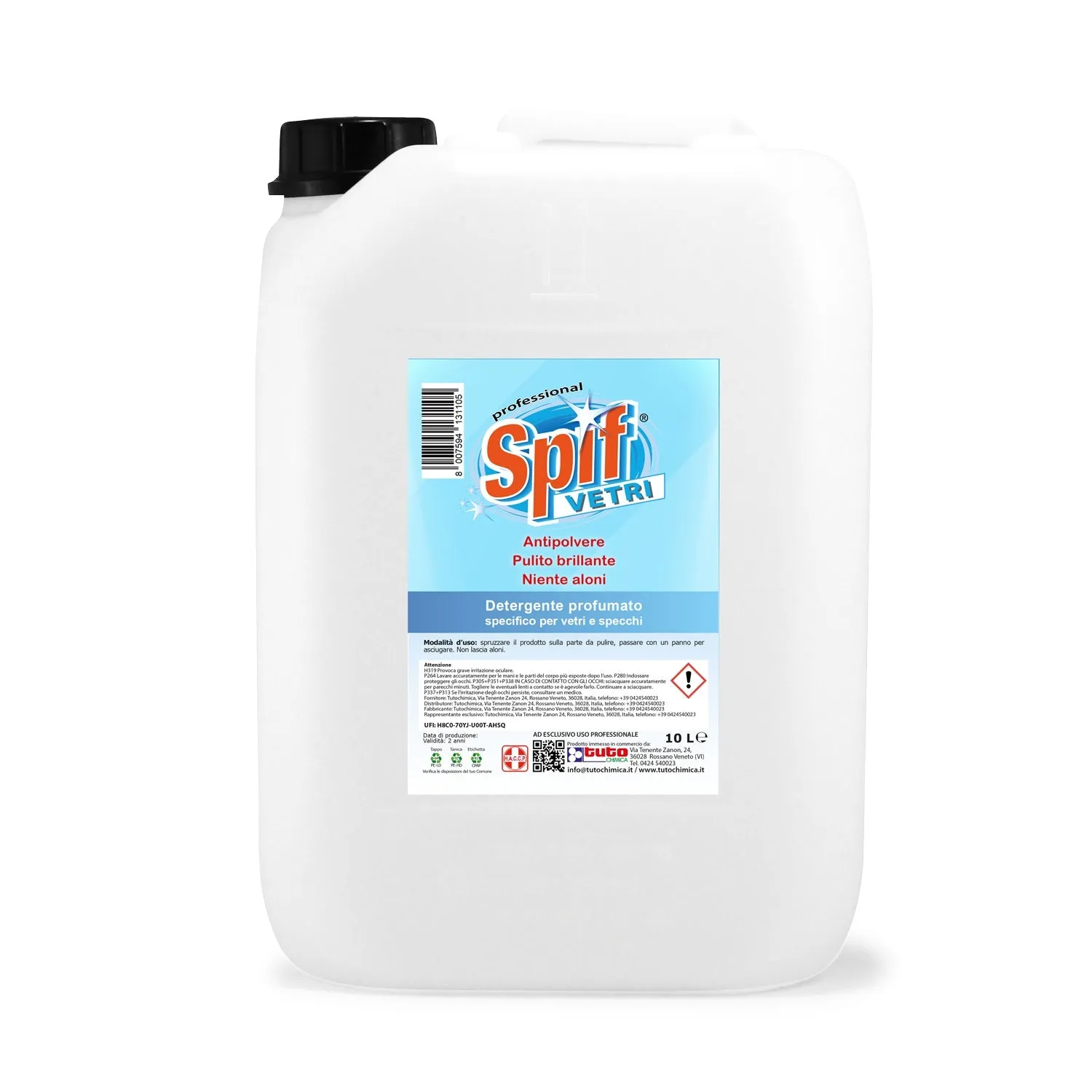Tuto Chimica Spif Detergente Vetri 500 ml senza aloni