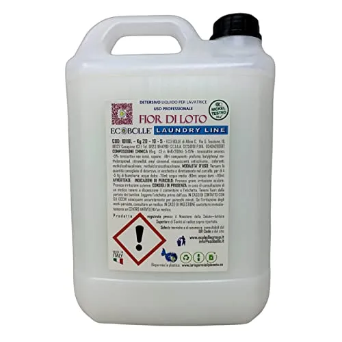 Ecobolle Luxury Line Fior di Loto detersivo lavatrice 20kg profumato