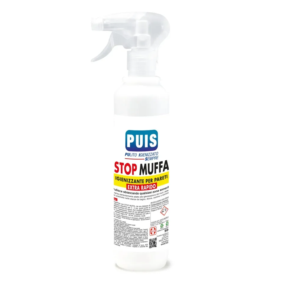 Puis Stop Muffa spray pareti 500 ml al cloro attivo